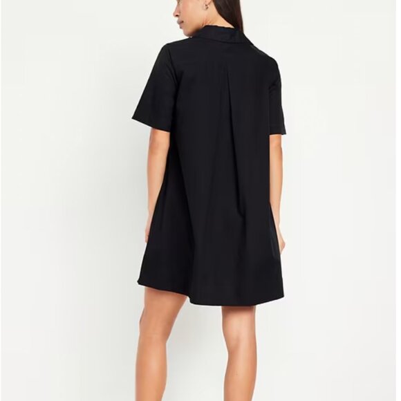 NWT Old Navy Mini Shirt Dress in Black Size XL - Picture 2 of 3